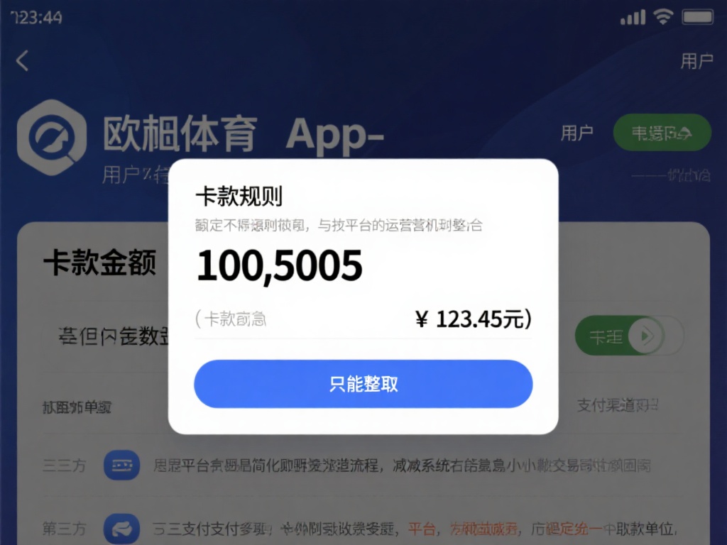 在欧宝体育app中，用户取款时往往会遇到一个规则：